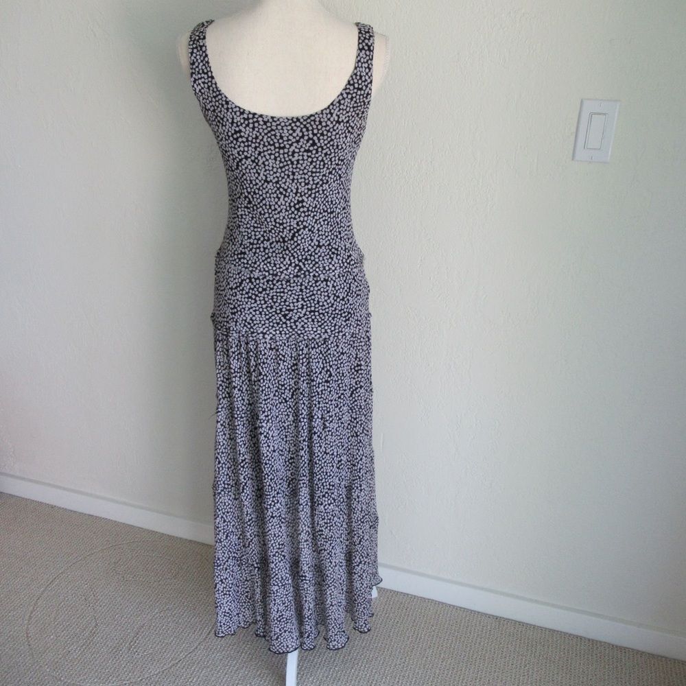 Black and White Tiered Maxi Dress from Black Label by Evan Picone Size 4 - Picture 6 of 13